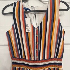 APT 9 ladies multi colored striped jumper